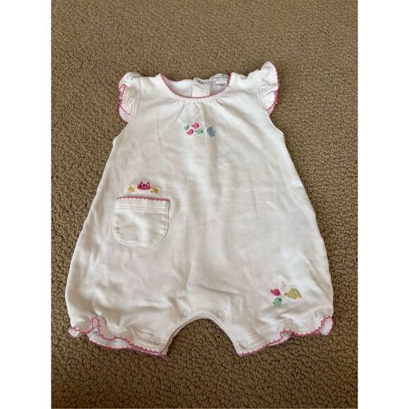 Kissy Kissy 3-6m embroidered romper - Picture 1 of 3
